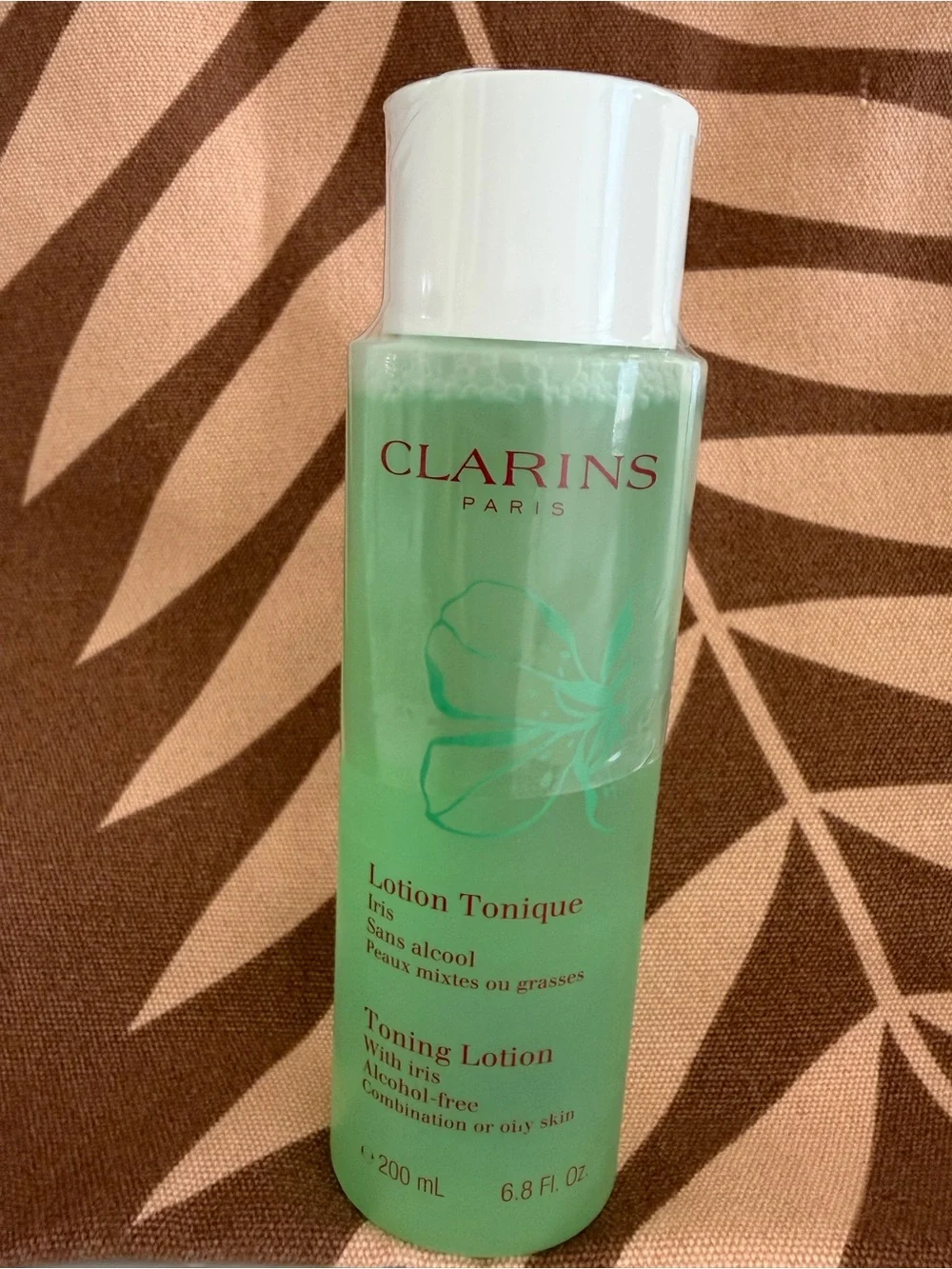 Clarins Toning Lotion w/ Iris Alcohol Free Combination or Oily Skin Toner 6.8oz